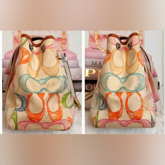 Coach Bag w/Wristlet EUC COA Authentic Large - Picture 8 of 16